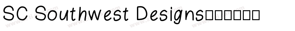 SC Southwest Designs字体转换